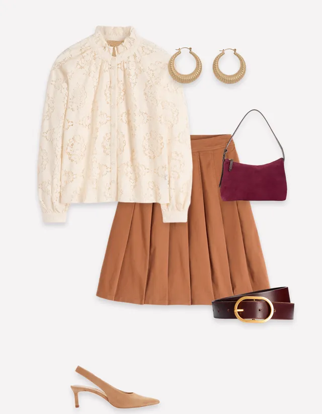 Erica Lace Top - Ivory | Boden USA